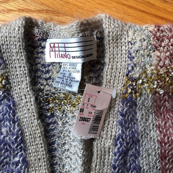 Milano Design Group Size 8 NWT V-Neck Cardigan - Picture 3 of 7